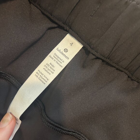 LULULEMON Black Nylon Drawstring Activewear Pants in Women's Size 4 - Picture 6 of 6